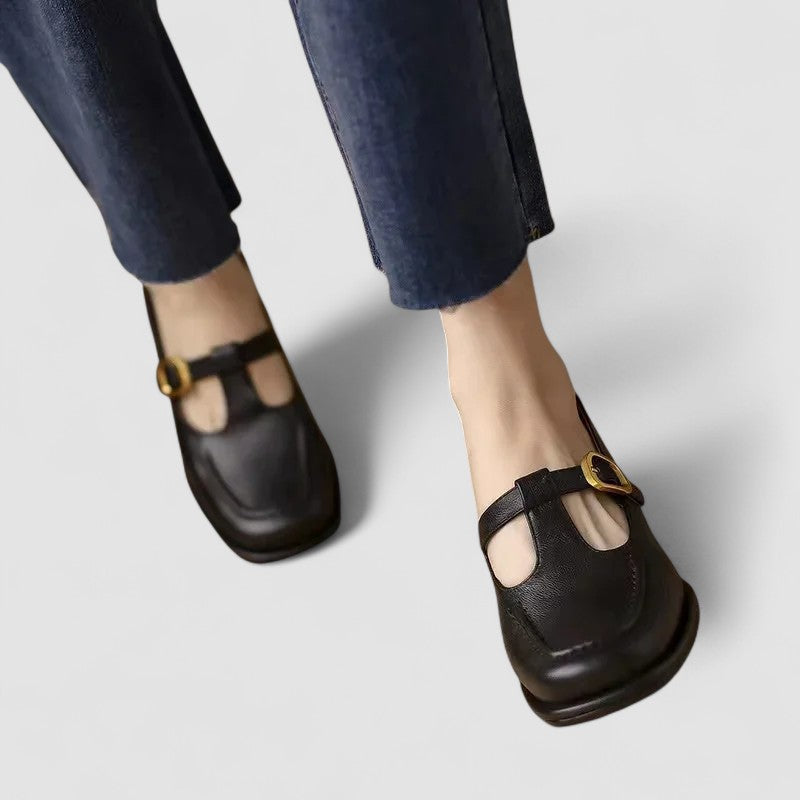 Hannah | Orthopedic T-Strap Shoes