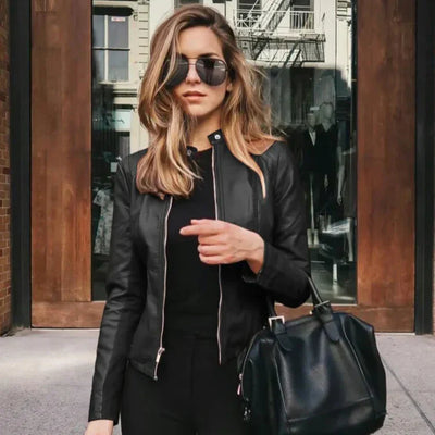 Hannah | Chic Leather Jacket