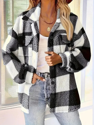 Cambria | Cozy Plaid Jacket