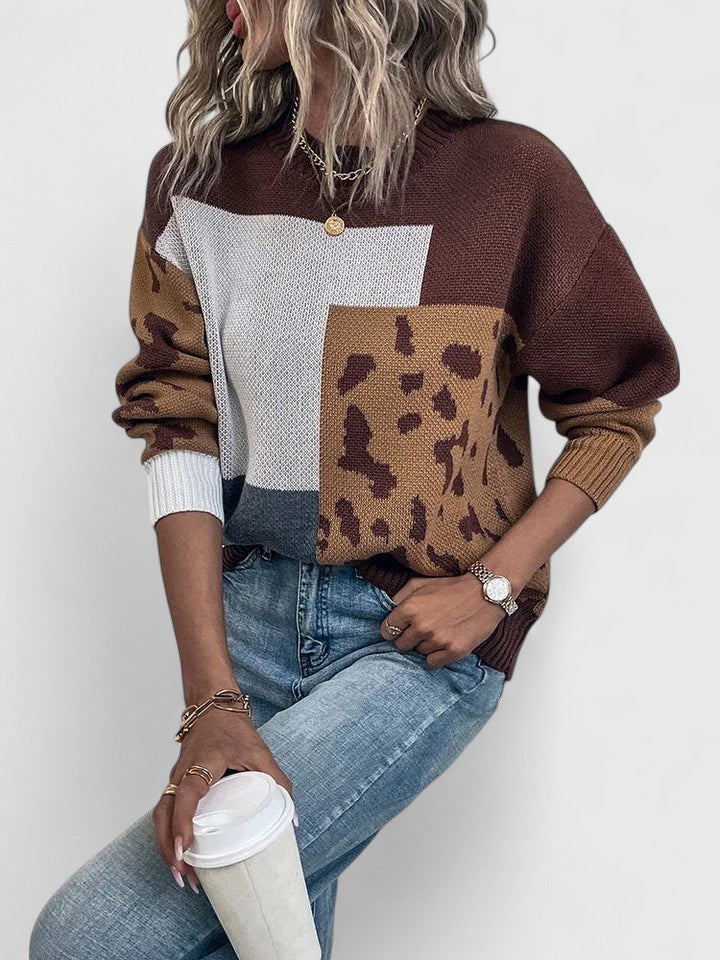 Lydia | Leopard Knit Pullover
