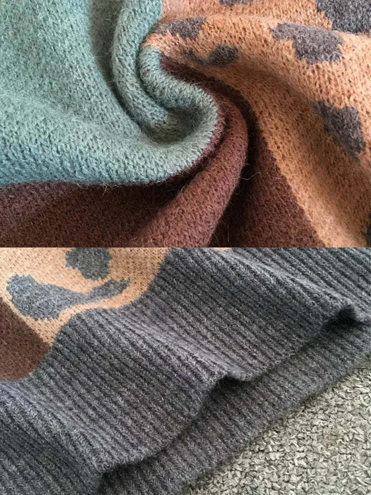 Lydia | Leopard Knit Pullover