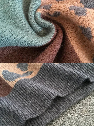 Lydia | Leopard Knit Pullover