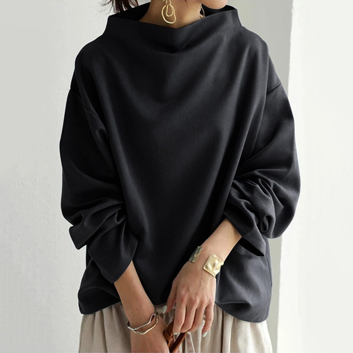 Samantha | Cozy High-Neck Top