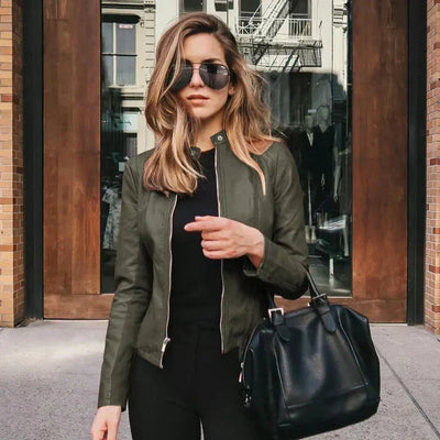 Hannah | Chic Leather Jacket