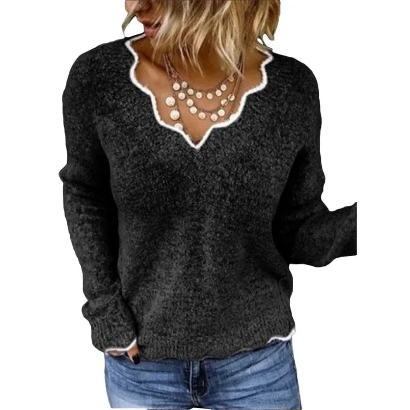 Jill | Elegant Lace Sweater