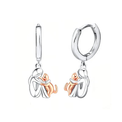 Anna | Cat Charm Earrings