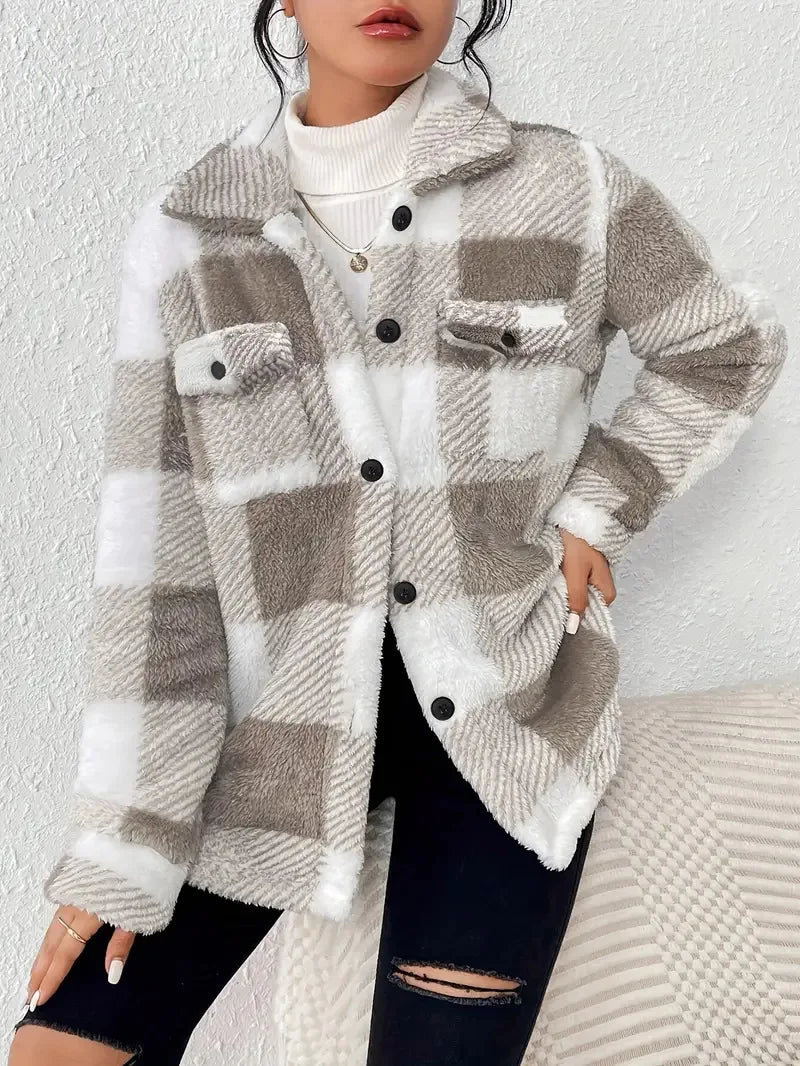 Cambria | Cozy Plaid Jacket