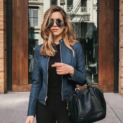 Hannah | Chic Leather Jacket
