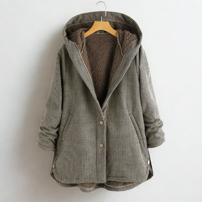 Dulce | Checked Hooded Coat