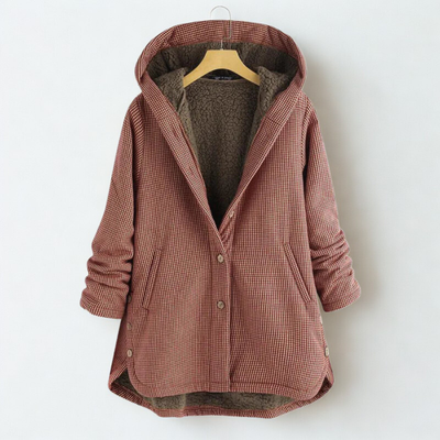 Dulce | Checked Hooded Coat