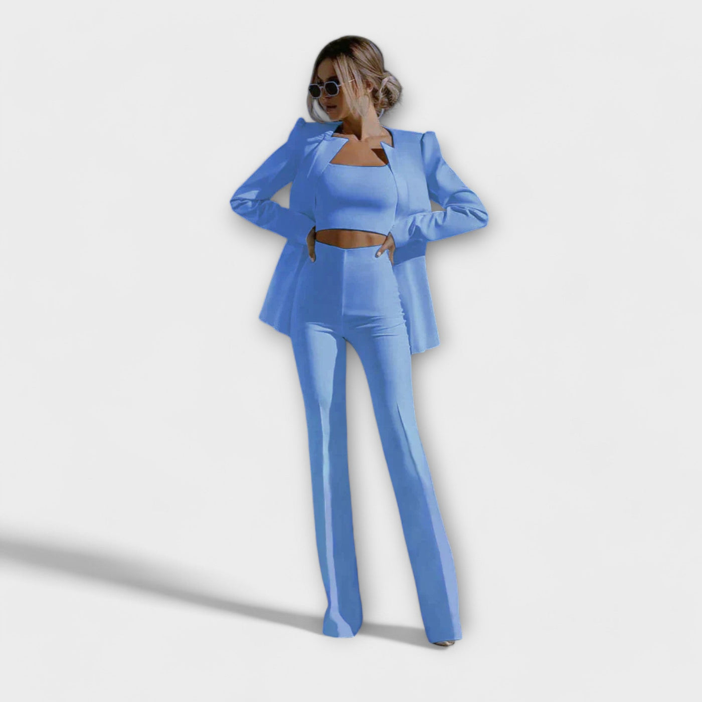 Selina - Stylish 3-Piece Set (Blazer, Top, Pants)