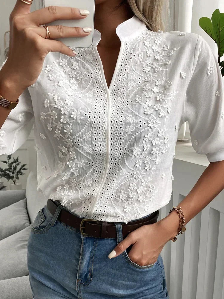 Maya | Elegant Floral Blouse