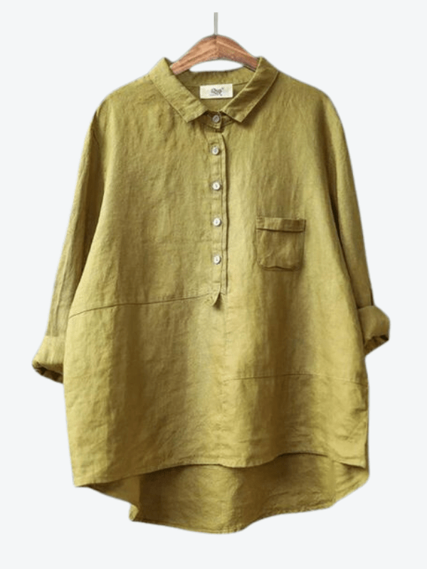 Megan | Breathable Button-Up Blouse
