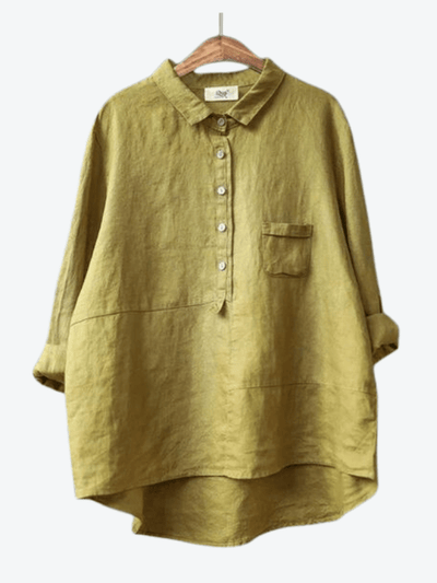 Megan | Breathable Button-Up Blouse