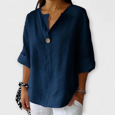 Hannah | Elegant V-Neck Blouse