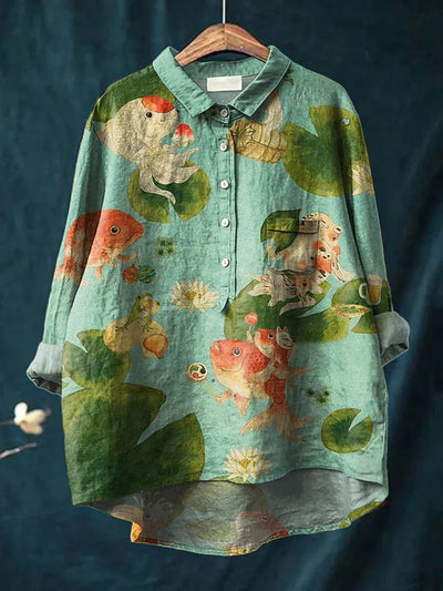 Holly | Artistic Fish Shirt
