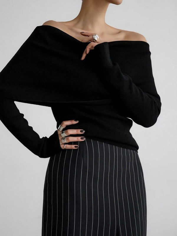 Maya | Chic Off-Shoulder Sweater