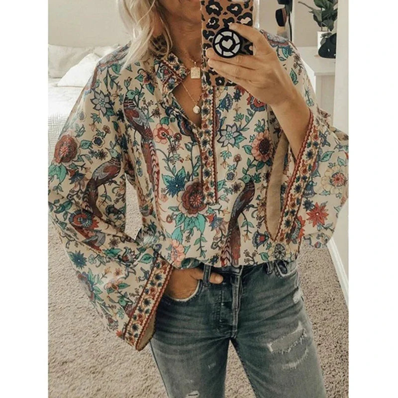 Daisy | Vintage Print Blouse