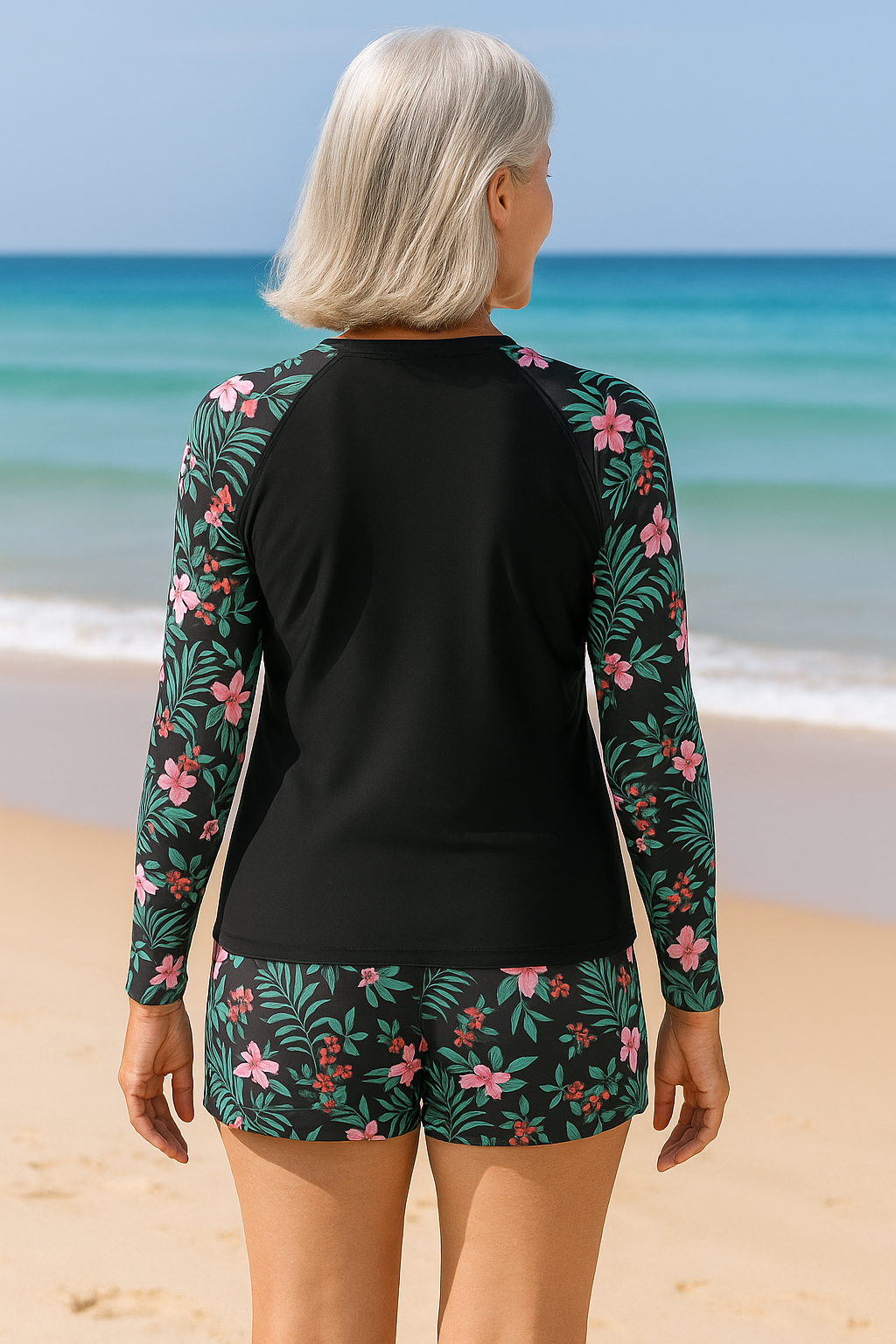 Sophia | Modest Long-Sleeve Tankini Set