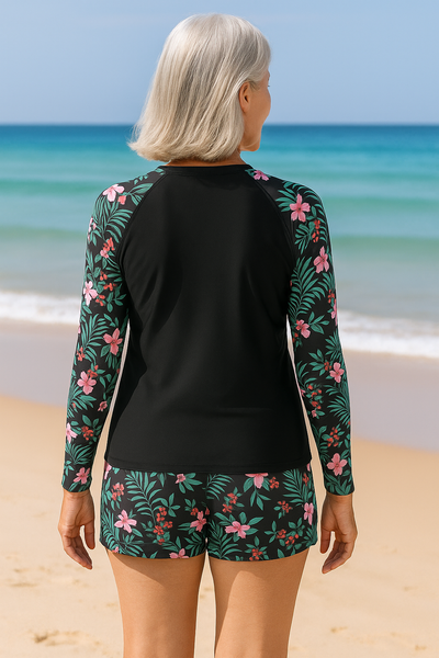 Sophia | Modest Long-Sleeve Tankini Set