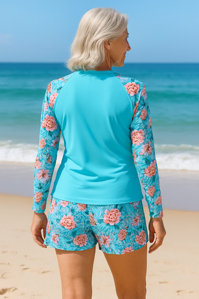 Sophia | Modest Long-Sleeve Tankini Set