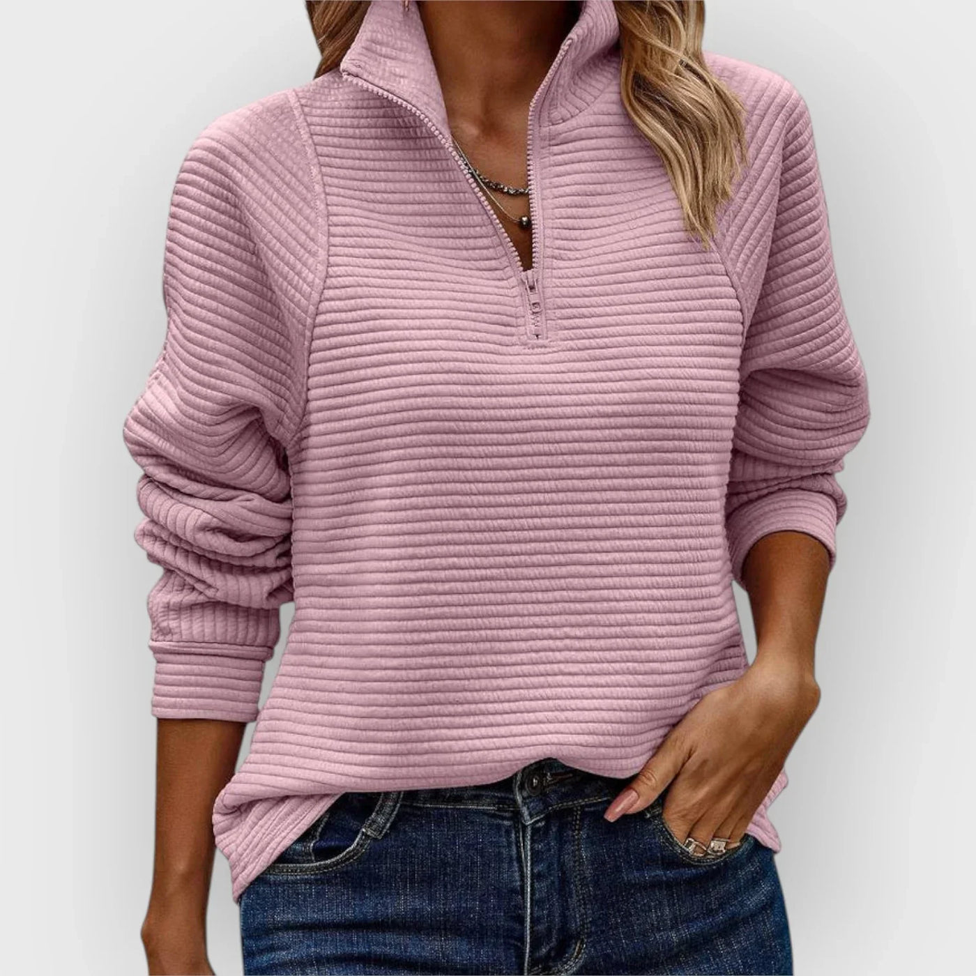 Sophia | Timeless Half-Zip Pullover