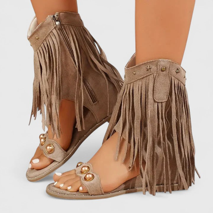 Noa | Chic Fringe Sandals