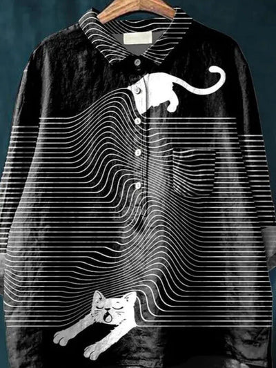 Sabrina | Artistic Cat Shirt