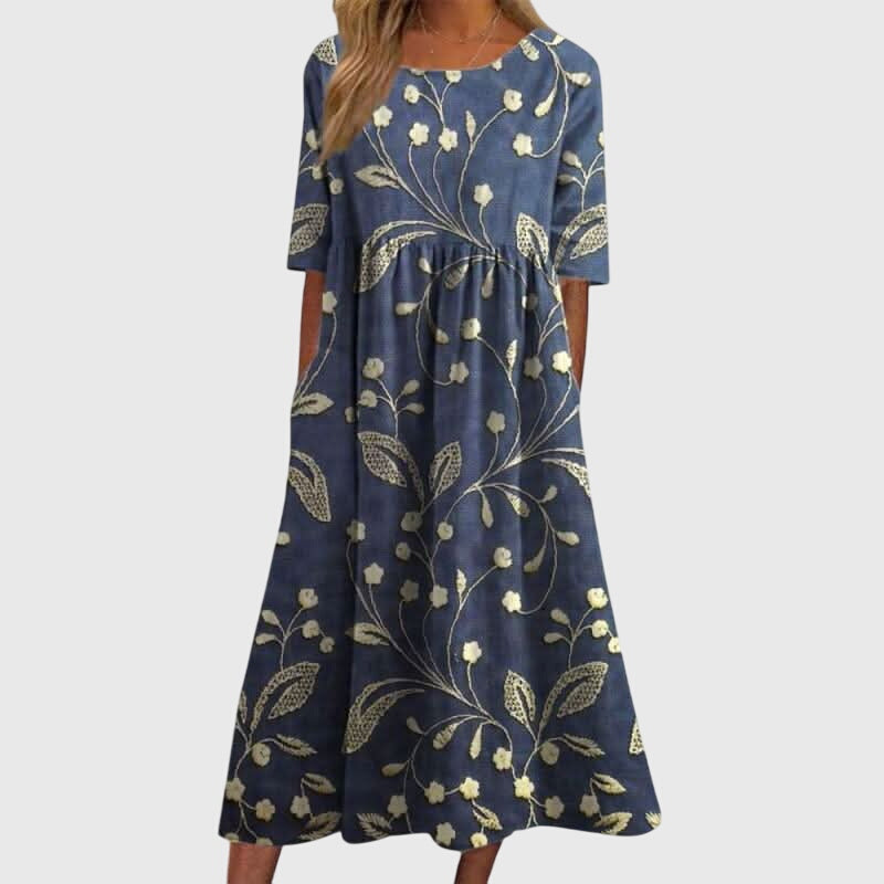 Megan | Elegant Embroidered Dress