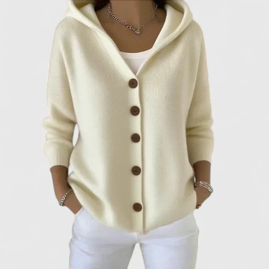 Olivia | Hooded Knit Cardigan