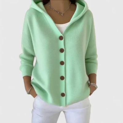 Olivia | Hooded Knit Cardigan