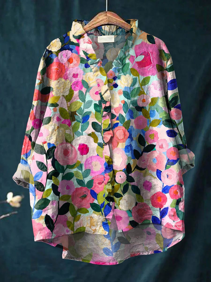 Megan | Vibrant Floral Blouse