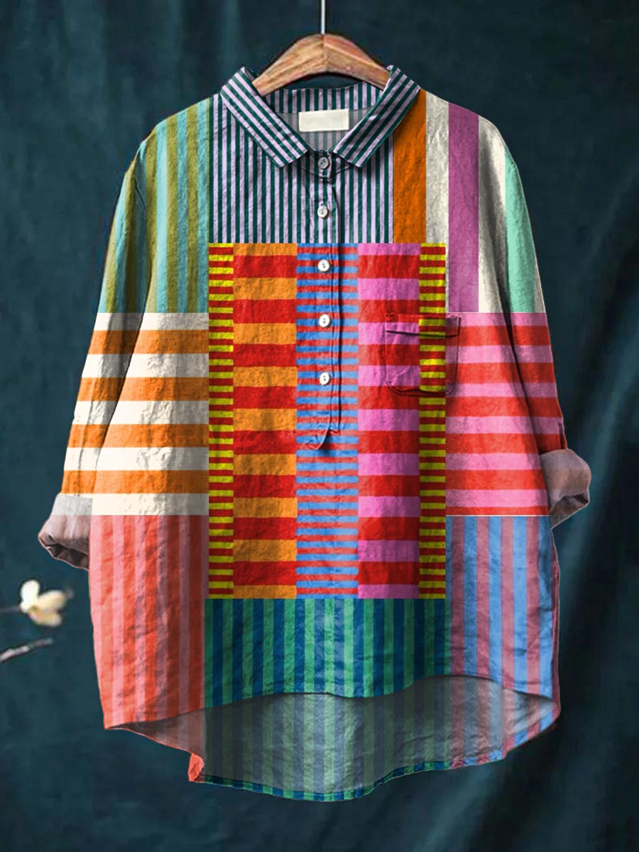 Erica | Colorful Stripe Shirt