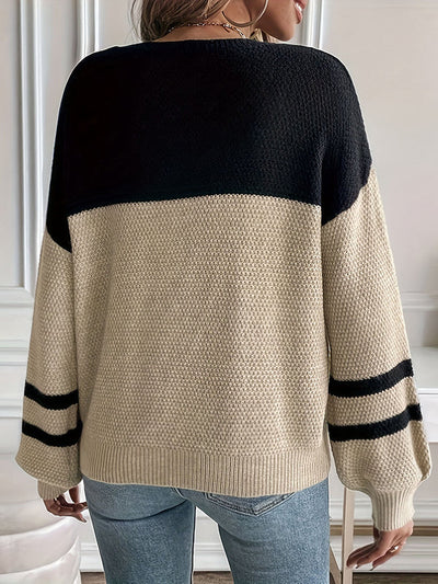 Sophie | Soft Two-Tone Sweater