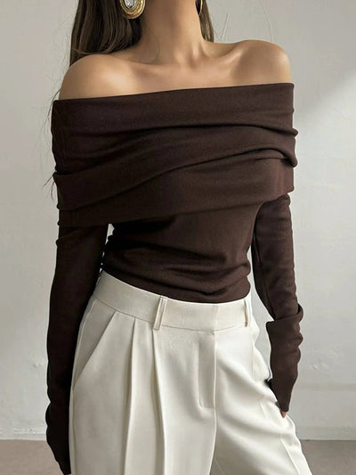 Maya | Chic Off-Shoulder Sweater
