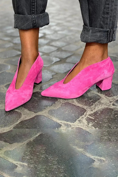 Megan | Stylish Block Heel Pumps