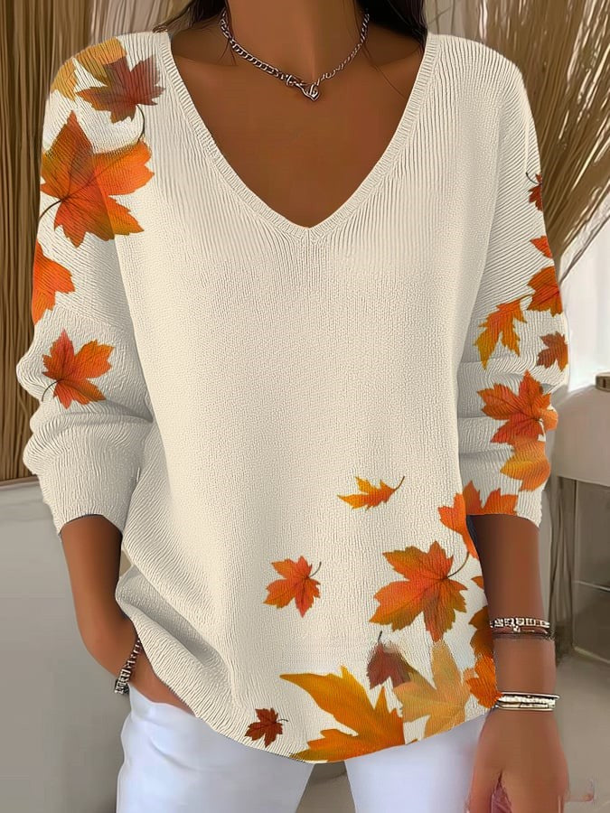 Megan | Floral Knit Pullover