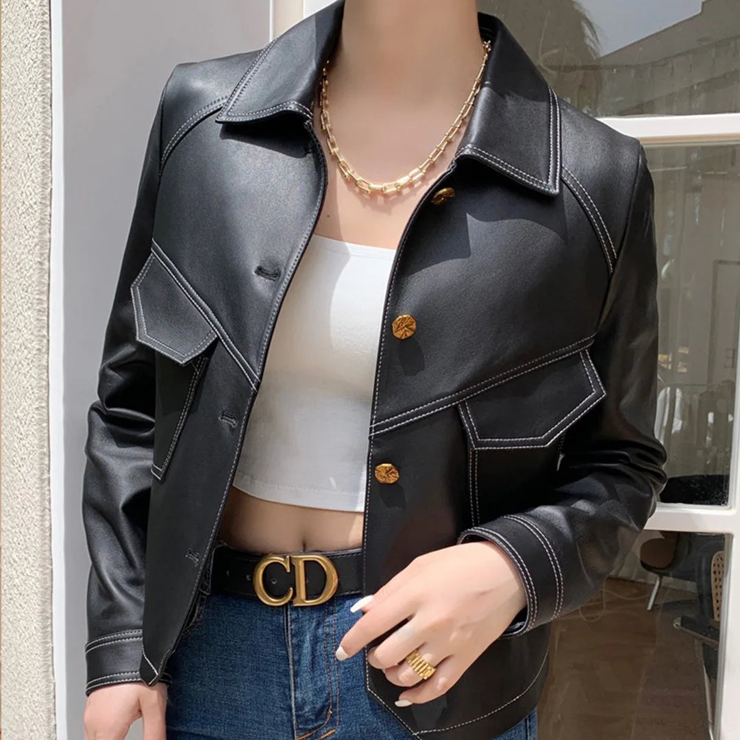 Emma | Timeless Leather Jacket
