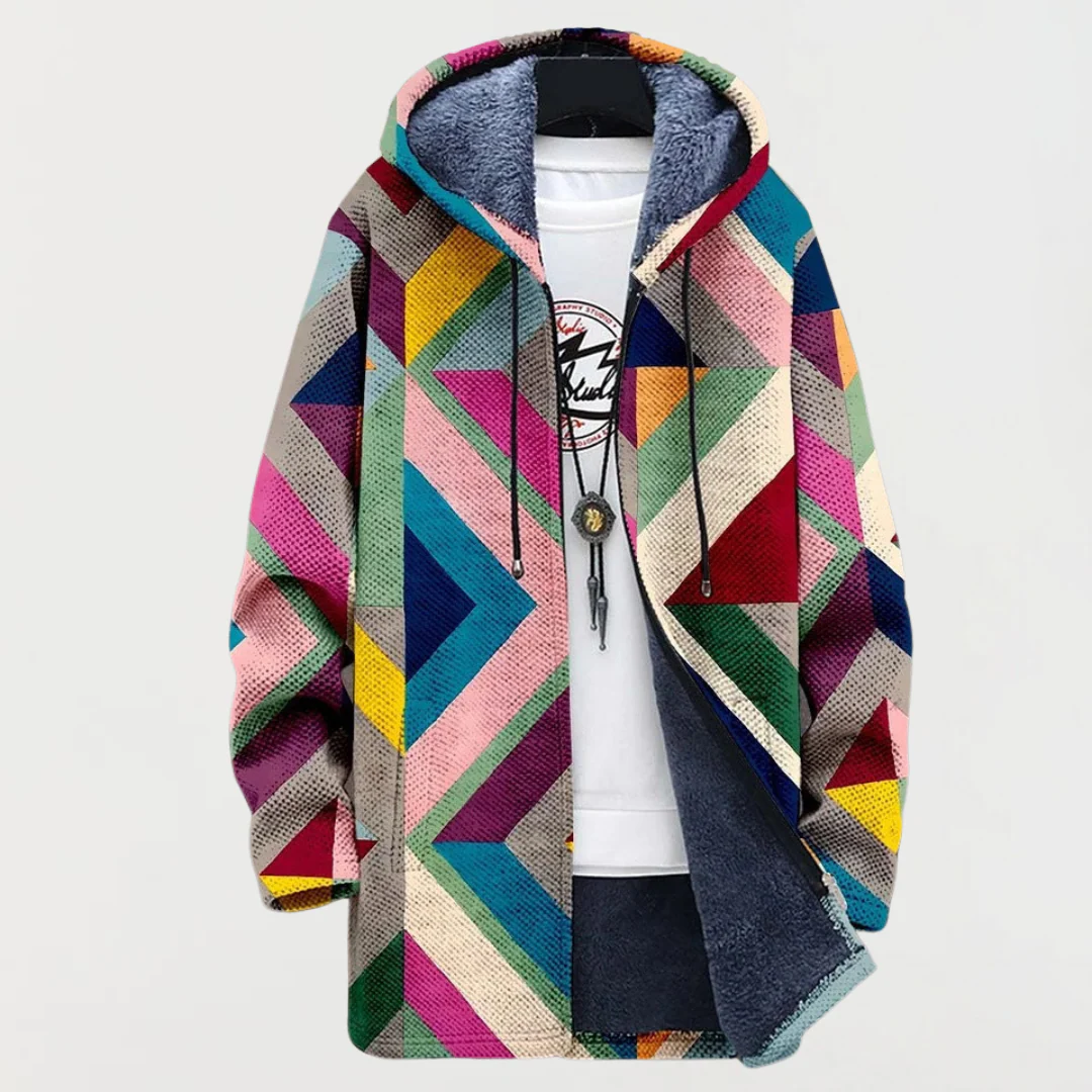 Angela | Vibrant Art Cardigan