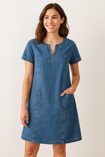 Venus | Elegant Denim Dress