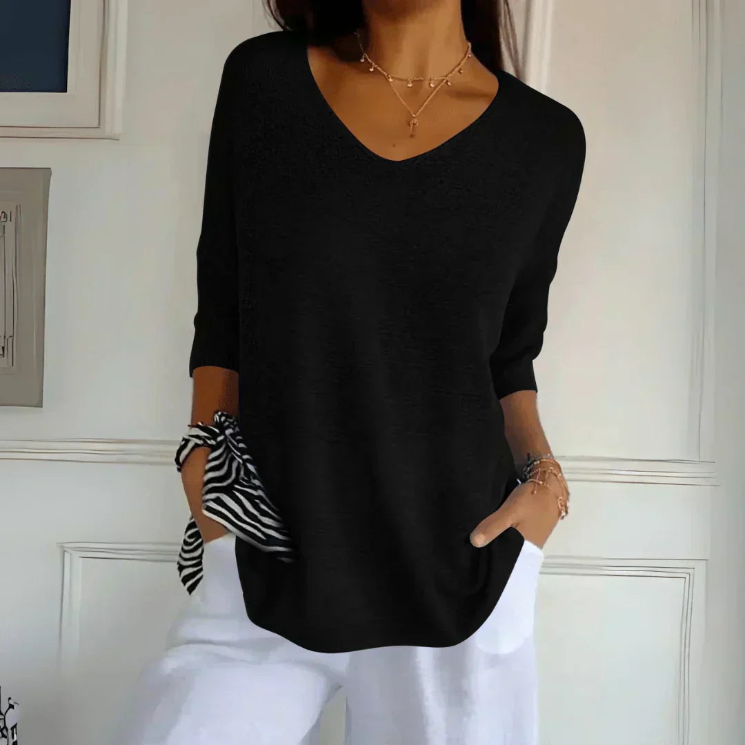 Sophie | Lightweight V-Neck Sweater