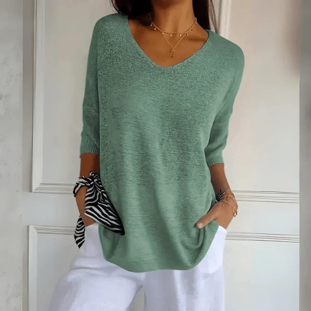 Sophie | Lightweight V-Neck Sweater