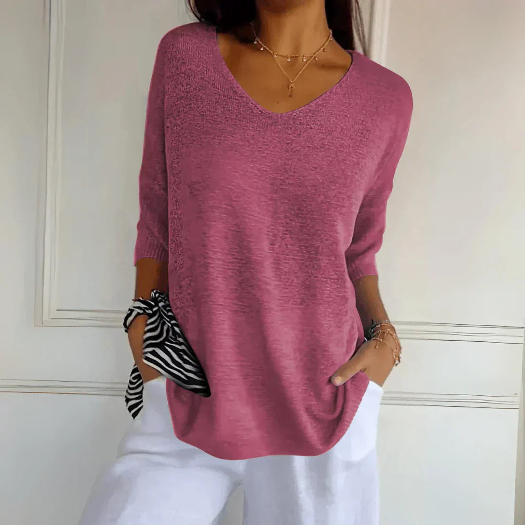 Sophie | Lightweight V-Neck Sweater