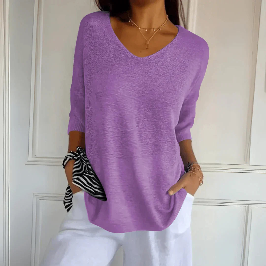 Sophie | Lightweight V-Neck Sweater