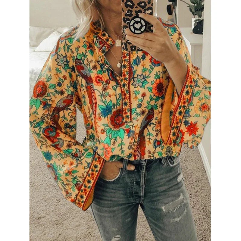 Addison | Vintage Print Blouse