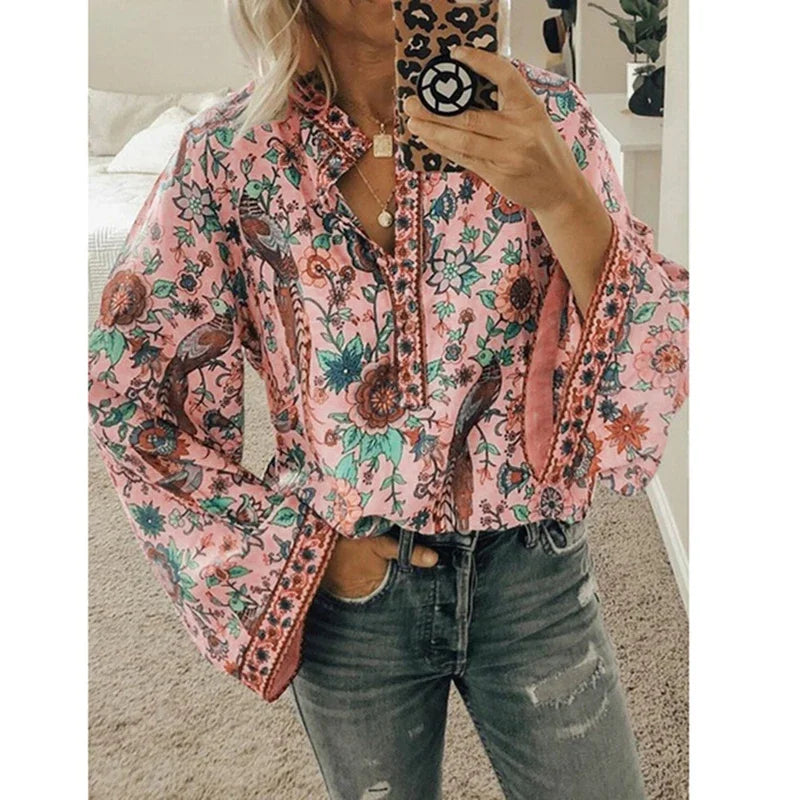 Bella | Vintage Print Blouse
