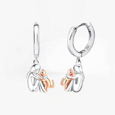 Anna | Cat Charm Earrings