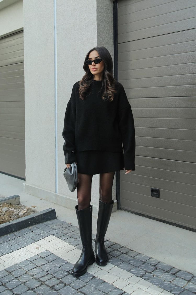 Lily | Cozy Sweater Skirt Set