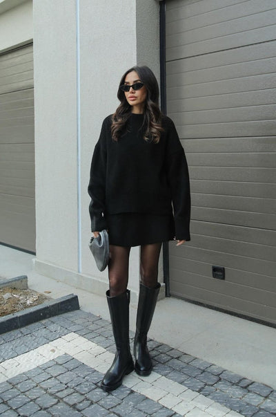 Lily | Cozy Sweater Skirt Set