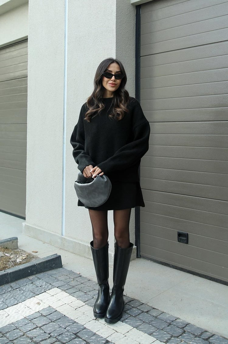 Lily | Cozy Sweater Skirt Set